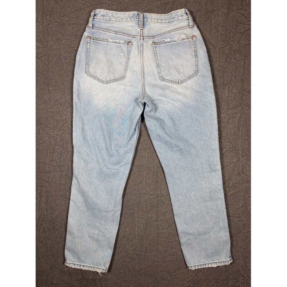 Abercrombie & Fitch Annie High Rise Girlfriend Jeans Light Wash Side Zip 29 8R - Picture 4 of 11
